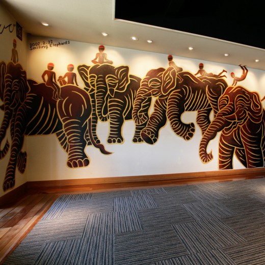 Ki-Yan Gallery｜Smiling Elephants 2002/02 | 木村英輝 -キーヤン 